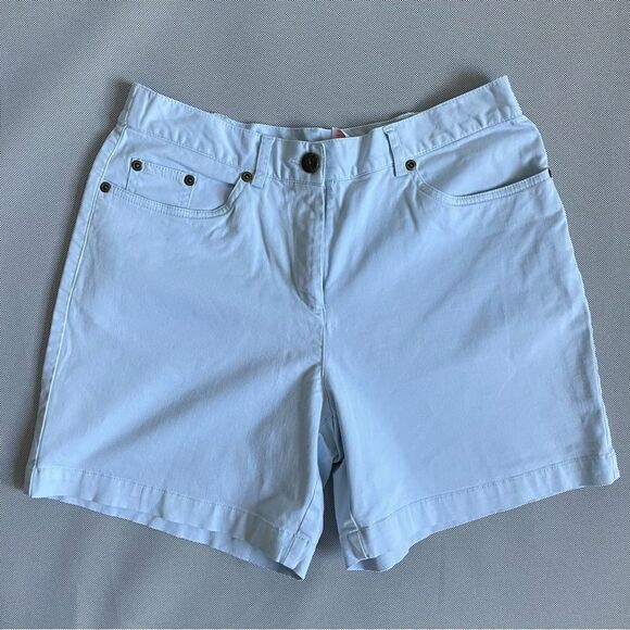 Light Blue Hearts of Palm Shorts Women’s Size 8P Petite - Picture 1 of 7